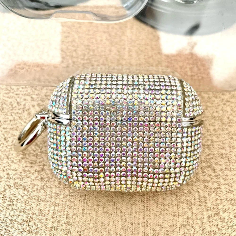 NWT Pink Iridescent Rhinestone AirPods Pro Case